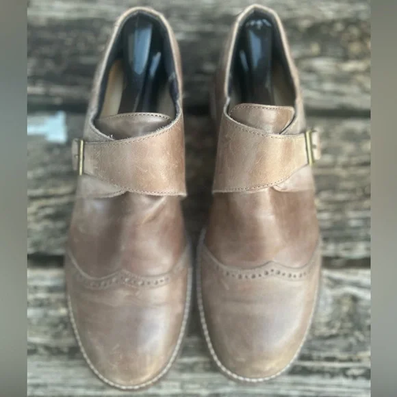 NAOT EVIDENCE VINTAGE FOG LIGHT BROWN LEATHER SLIP RESISTANT SHOES 40/ 7.5